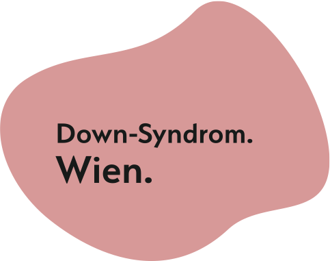 Bild zeigt Logo von Down-Syndrom. Wien.
